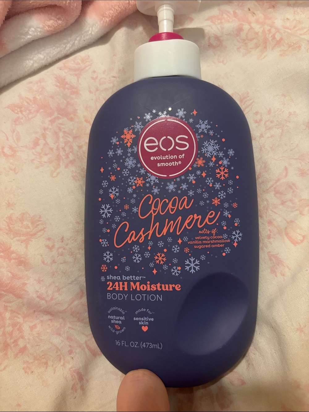 Eos cocoa cashmere body lotion